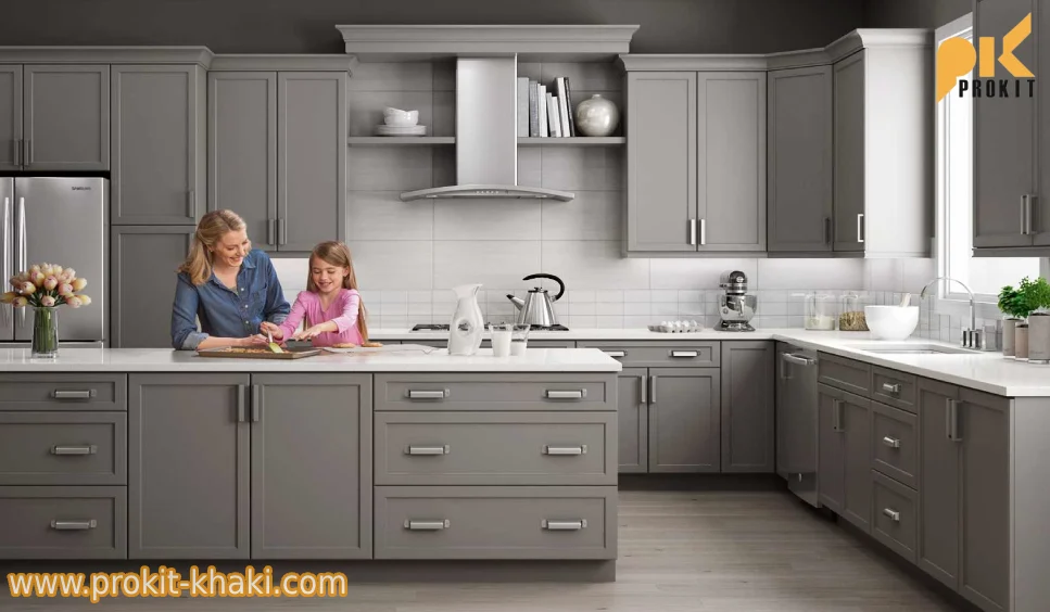 جدیدترین مدل های کابینت طوسی