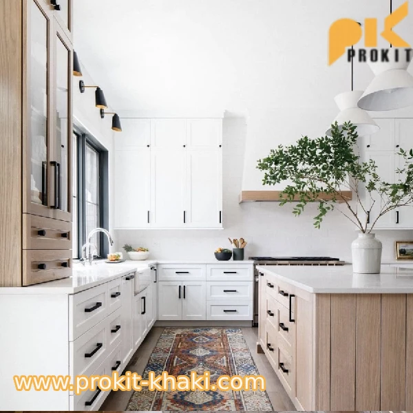 طراحی کابینت برای آشپزخانه باریک