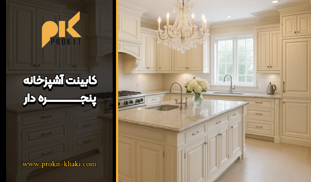 کابینت آشپزخانه پنجره دار