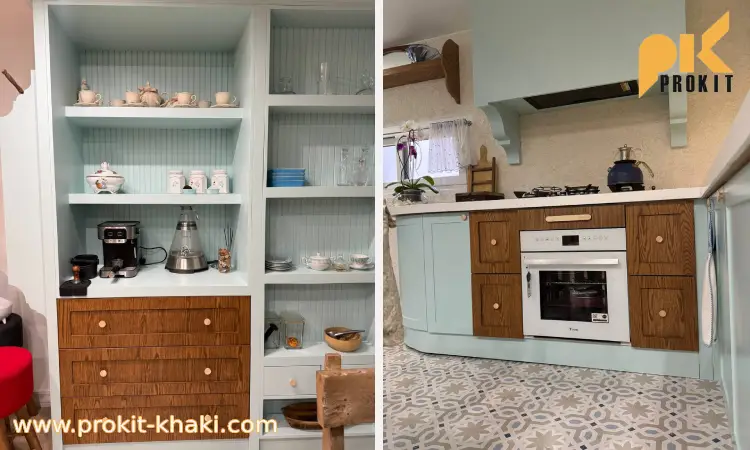فر توکار در کابینت نئوکلاسیک