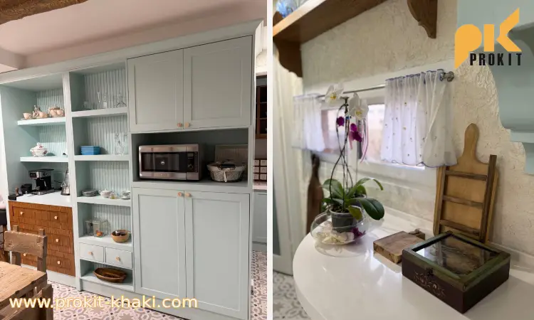 کابینت نئوکلاسیک دو رنگ